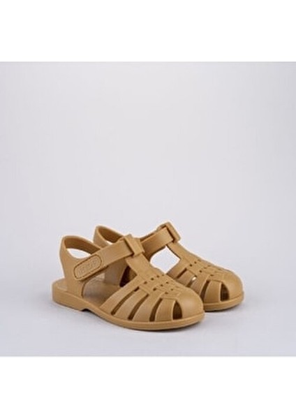 Bebek Çocuk Sandalet Suni Deri Taba Renk Casual Kullanım İçin 28 Numara