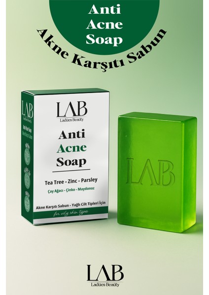 Lab Çay Ağacı Çinko Maydonoz Etkisi Ile Akne Karşıtı Sabun