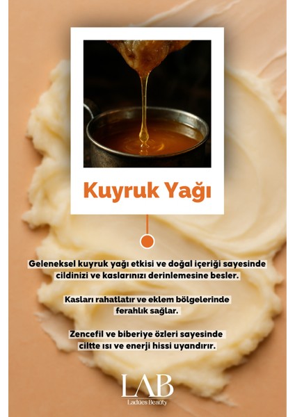 Lab Doğal Kuyruk Yağı Içeren Kas Eklem Ağrı Masaj Kremi modelleri