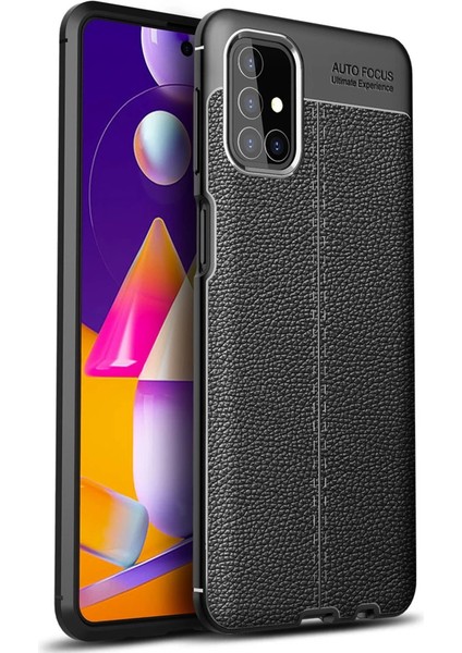 Samsung Galaxy M31S Kılıf Auto Focus Kapak - Siyah