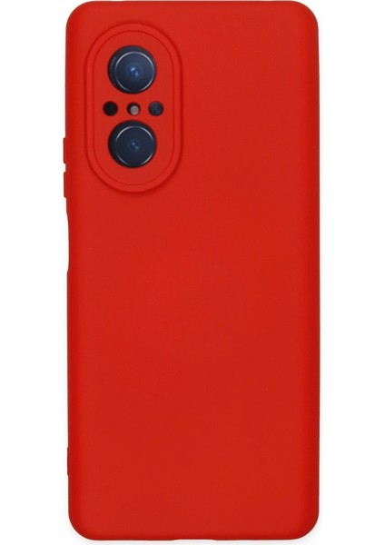 Huawei Nova 9 Se Kılıf Nano Içi Kadife Silikon - Kırmızı