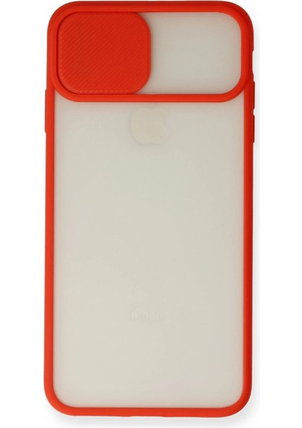 Iphone x Kılıf Palm Buzlu Kamera Sürgülü Silikon - Kırmızı fiyatları