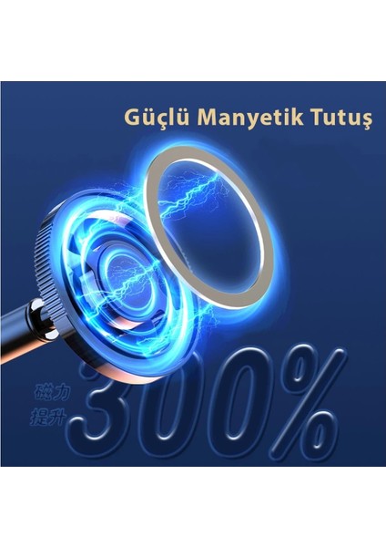 Q38 Ayarlanabilir Yapışkanlı Manyetik Magsafe Araç Tutucu - Siyah modelleri