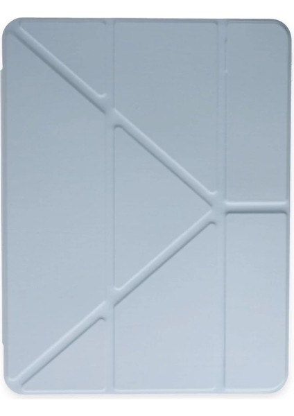 Ipad Pro 12.9 (2021) Kılıf Kalemlikli Mars Tablet Kılıfı - Mavi modelleri