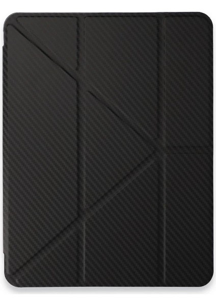 Ipad Pro 11 (2024) Kılıf Color Karbon Tablet Kılıfı - Siyah