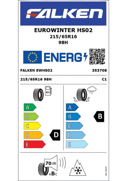 215/65R16 98H Eurowınter HS02 2025 Üretim Kış Lastiği fiyatları