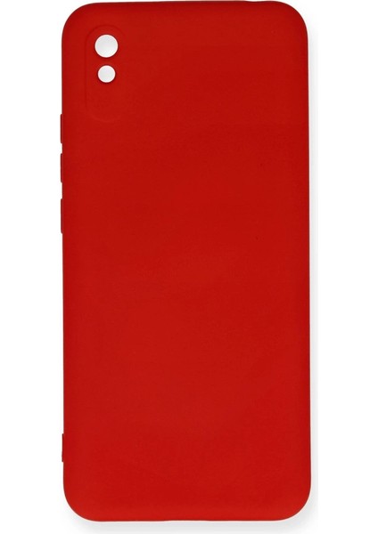 Xiaomi Redmi 9A Kılıf Nano Içi Kadife Silikon - Kırmızı