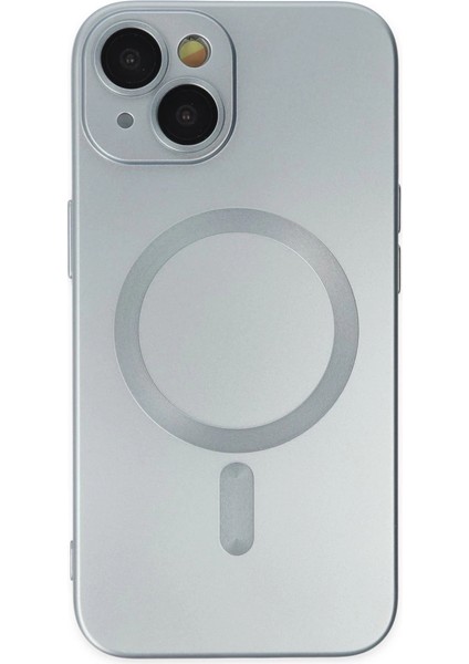 Iphone 14 Plus Kılıf Moshi Lens Magneticsafe Silikon - Sierra Blue