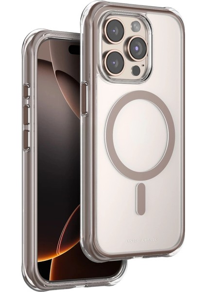 Onegif Apple Iphone 15 Pro Max Hulk Magsafe Kapak - Çöl Titanyum