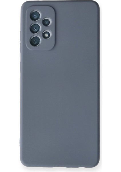 Samsung Galaxy A72 Kılıf Nano Içi Kadife Silikon - Gri
