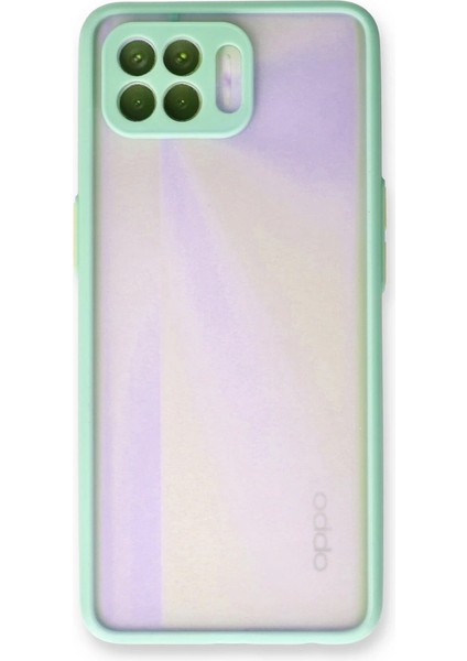 Oppo Reno 4 Lite Kılıf Montreal Silikon Kapak - Turkuaz