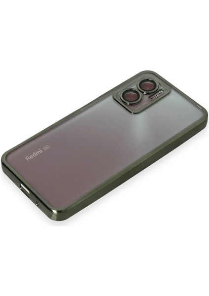 Xiaomi Redmi Note 11E Kılıf Lensli Silikon - Yeşil fırsatları