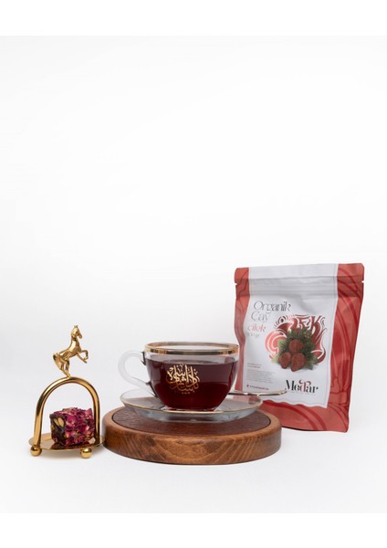 Gerçek Meyve Parçacıklı Organik Çilek Çayı 250 gr