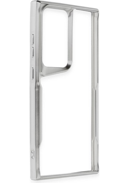 Samsung Galaxy S24 Ultra Kılıf Boyi Silikon Kapak - Gümüş fiyatları