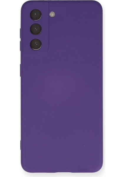 Samsung Galaxy S21 Kılıf Nano Içi Kadife Silikon - Mor