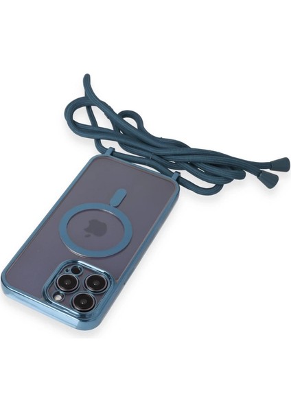 Iphone 12 Pro Max Kılıf Divo Lazer Askılı Magsafe Kapak - Sierra Blue indirimleri