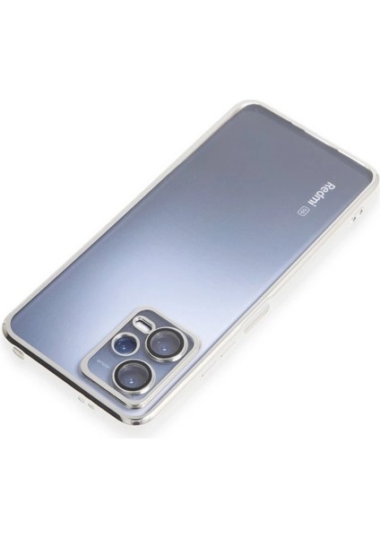 Xiaomi Redmi Note 12 Pro 5g Kılıf Lensli Silikon - Gümüş indirimleri