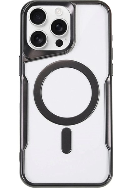 Iphone 14 Pro Kılıf Boyi Magsafe Silikon Kapak - Siyah