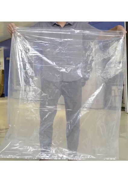 5 Adet 120X160 Ultra Mega Boy Poşet Şeffaf Kalın Taşıma Depolama Saklama Poşeti Kalın Naylon