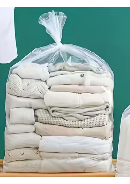 5 Adet 120X160 Ultra Mega Boy Poşet Şeffaf Kalın Taşıma Depolama Saklama Poşeti Kalın Naylon