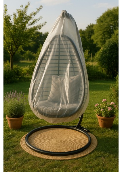 190X165 Kalın Koruma Naylonu Kafes Bahçe Armut Salıncak Hamak Naylonu Toz Kir Koruma Poşeti