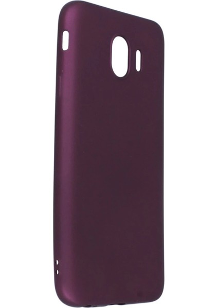 Samsung Galaxy J4 Kılıf First Silikon - Mürdüm