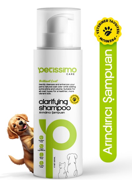 Arındırıcı Köpek Şampuanı - Pire ve Parazit Karşıtı - 200 ml