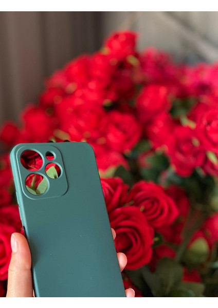 Xiaomi Redmi Note 12 Uyumlu Lansman Silikon Yeşil Kılıf Darbe korumalı