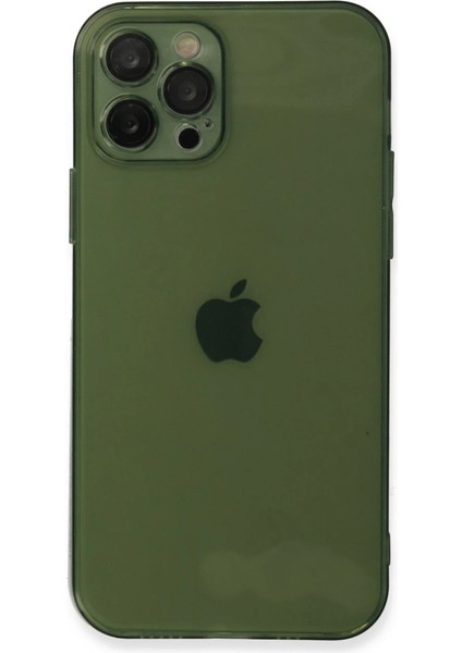 Iphone 12 Pro Max Kılıf Fly Lens Silikon - Yeşil