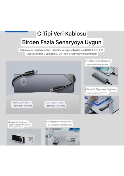 SE630D M2 Nvme+Sata Muhafaza Kutusu Çift Protokol Ce Lisanslı 2280/2260/2242/2230/ 10Gbps 3.2 Yüksek Hızlı Son Nesil Teknoloji Metal Sağlam Orjinal Şık Tasarım fiyatları