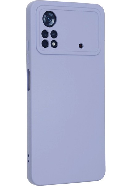 Xiaomi Poco X4 Pro 5g Kılıf Nano Içi Kadife Silikon - Lila modelleri