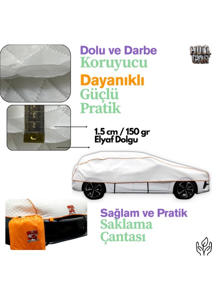 , Hatchback Segment, Güneş, Yağmur, Kar, Dolu Koruyucu Branda, Yırtılmaz Araç Brandası fırsatları