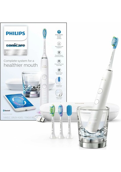 Sonicare Diamondclean Smart 9500 Elektrikli Diş Fırçası - Beyaz