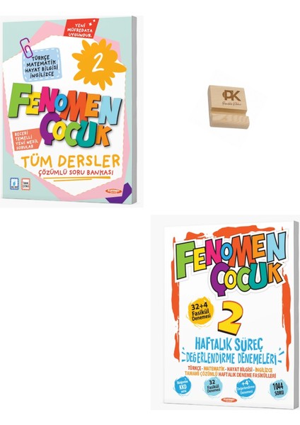 Fenomen 2. Sınıf Tüm Dersler Soru Bankası ve Haftalık Değerlendirme Denemeleri + Telefon Standı