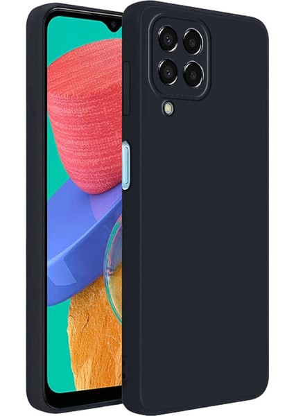 Samsung Galaxy M33 Kılıf First Silikon - Siyah