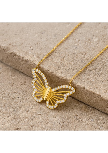 14 Ayar Altın Kelebek Kolye, Zarif Kanatlı ve Şans Simgeli Kolye fiyatları