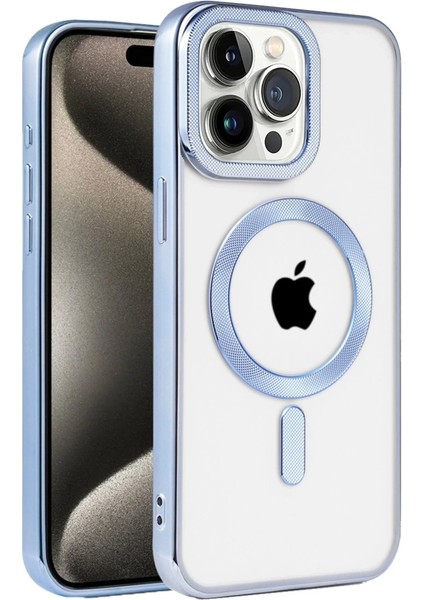 Iphone 14 Pro Max Kılıf Kronos Magsafe Kapak - Sierra Blue