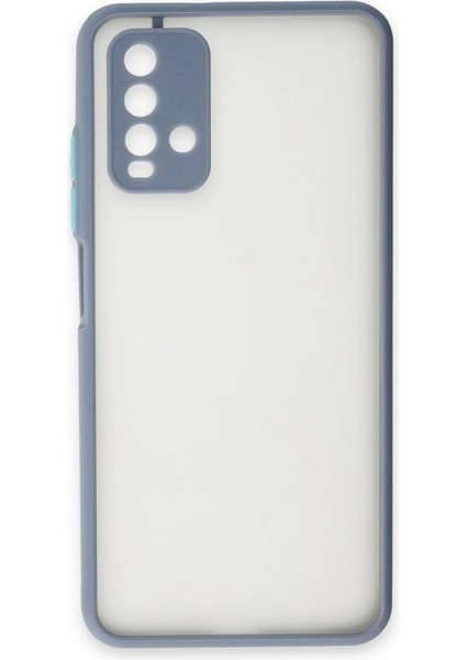 Xiaomi Redmi 9t Kılıf Montreal Silikon Kapak - Gri