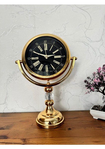Dekoratif Ayaklı Masa Saati (Metal)