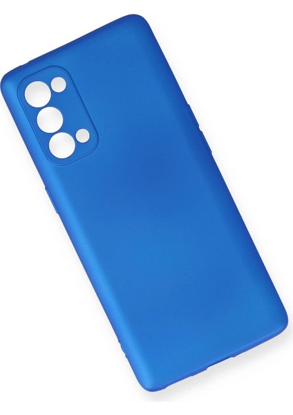 Oppo Reno 5 Pro Kılıf First Silikon - Mavi modelleri