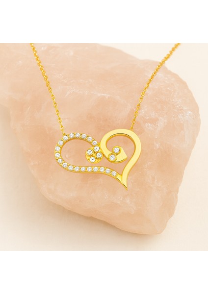 14 Ayar Altın Yılan Kalp Kolye fırsatları