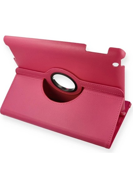 Ipad 4 9.7 Kılıf 360 Tablet Deri Kılıf - Pembe