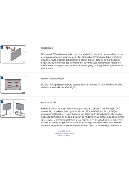 B40 D 697 B Full Hd 40" 102 Ekran Uydu Alıcılı Android Smart 32”, 39”, 40” Uyumlu LCD LED Tv Sabit Duvar Askı Aparatı modelleri