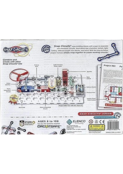 Jr. SC-100 8+ Çocuklar Için Stem Elektronik Eğitici Oyuncak Seti modelleri