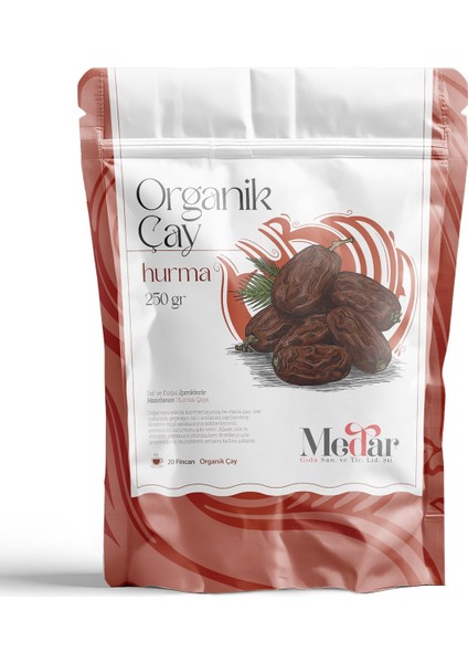 Gerçek Meyve Parçacıklı Organik Hurma Çayı 250 gr modelleri
