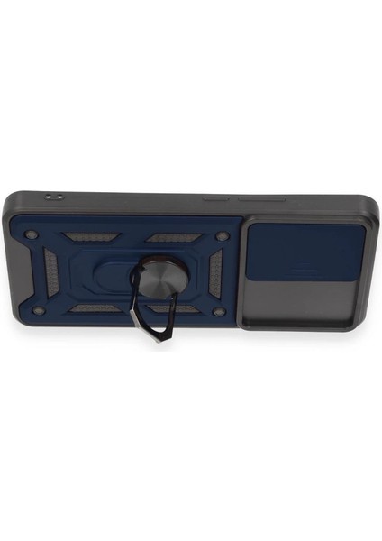 Xiaomi Mi 12T Pro Kılıf Pars Lens Yüzüklü Silikon - Lacivert modelleri