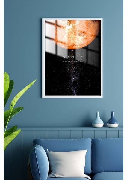 Venüs Gezegen Çerçeveli Metal Poster Tablo fiyatları