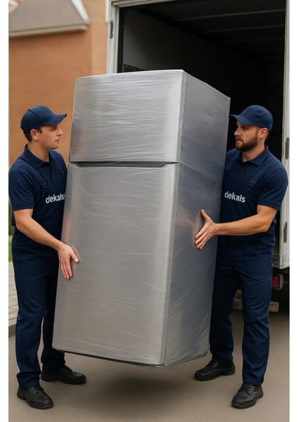 Ultra Kalın Buzdolabı Taşıma Koruma Naylonu Çizilmeye Kirlenmeye Karşı Şeffaf Kılıf Tek Kapı Uyumlu modelleri