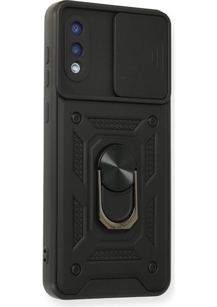 Samsung Galaxy A02 Kılıf Pars Lens Yüzüklü Silikon - Siyah fiyatları