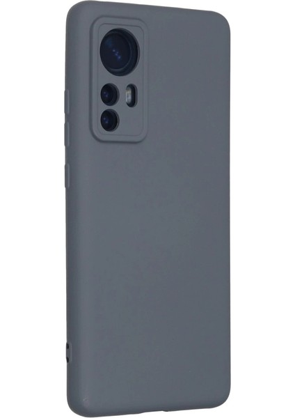 Xiaomi Mi 12 Kılıf Nano Içi Kadife Silikon - Gri modelleri